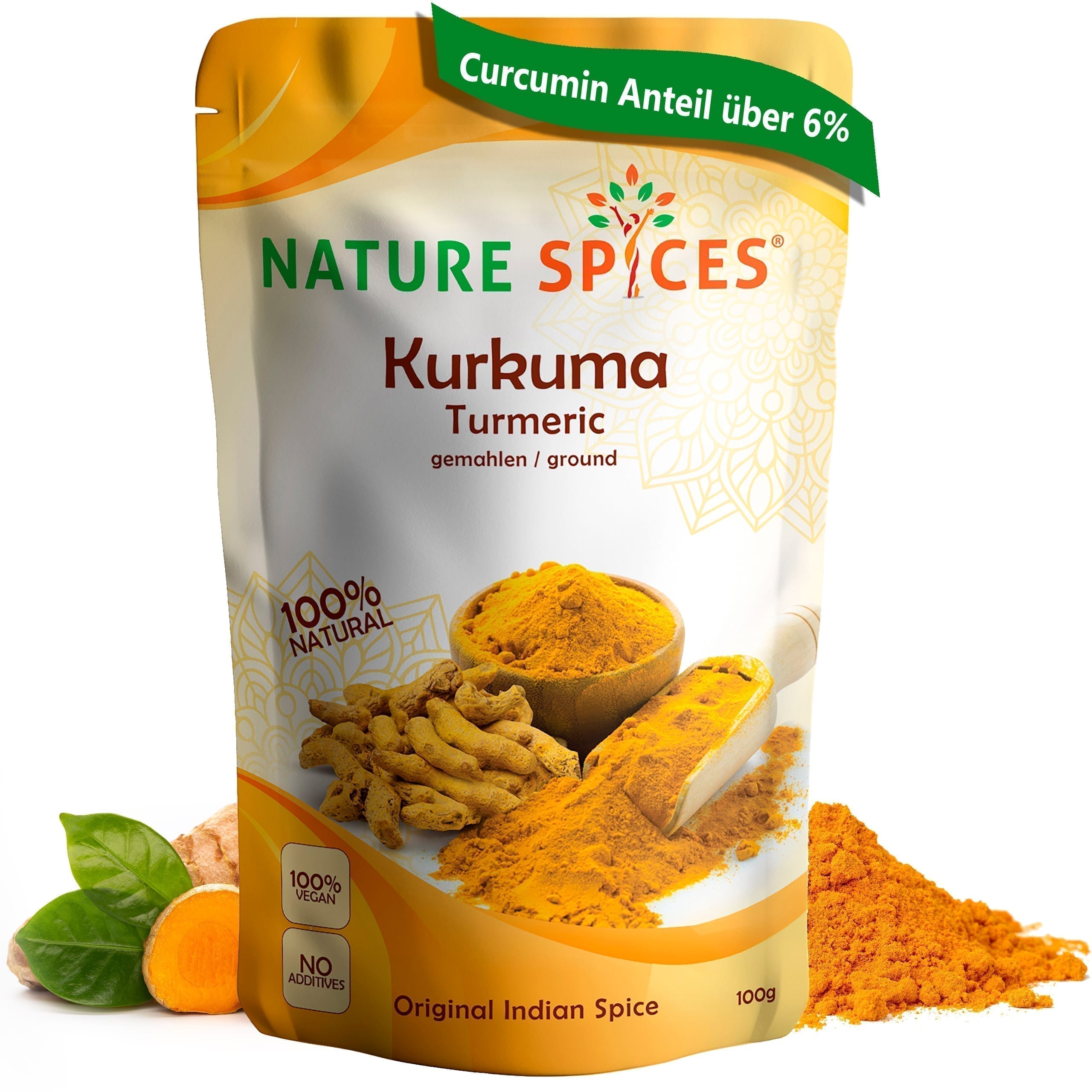 Nature Spices Kurkuma Vorderansicht