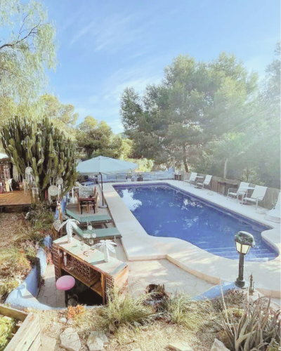 Surfhouse Calpe Pool Area Sunlight